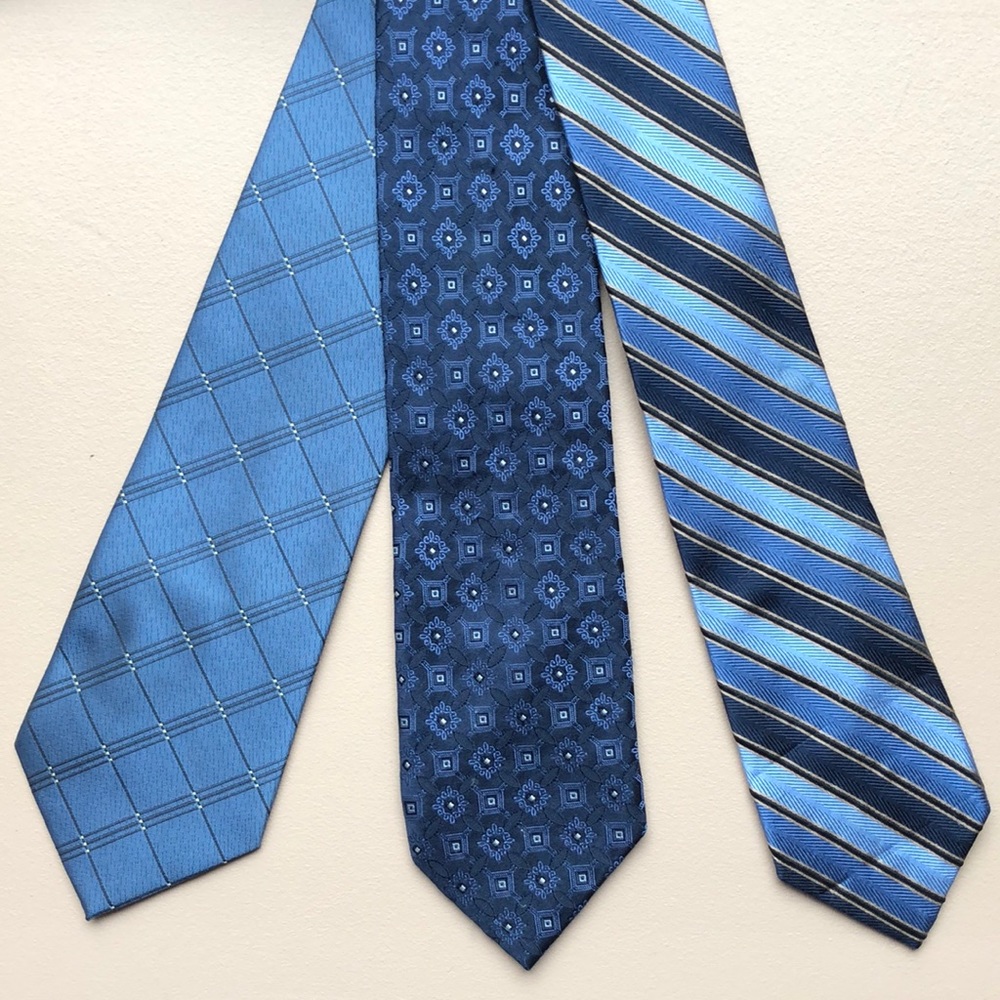 👔 3/$12 👔 Navy Blue Silk Ties